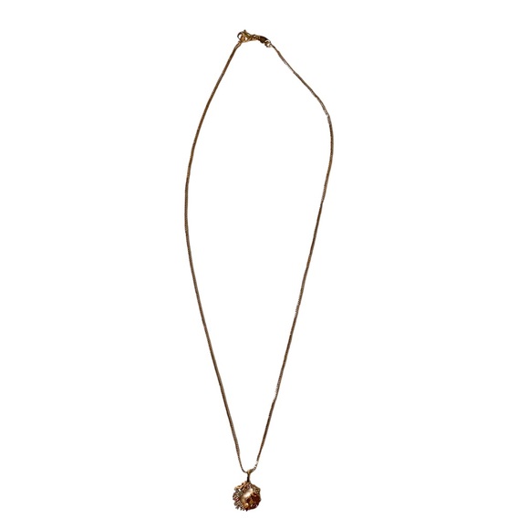 Disney Beauty and the Beast Etsy Handmade Gold Jewel Chain Charm Necklace - Picture 2 of 4